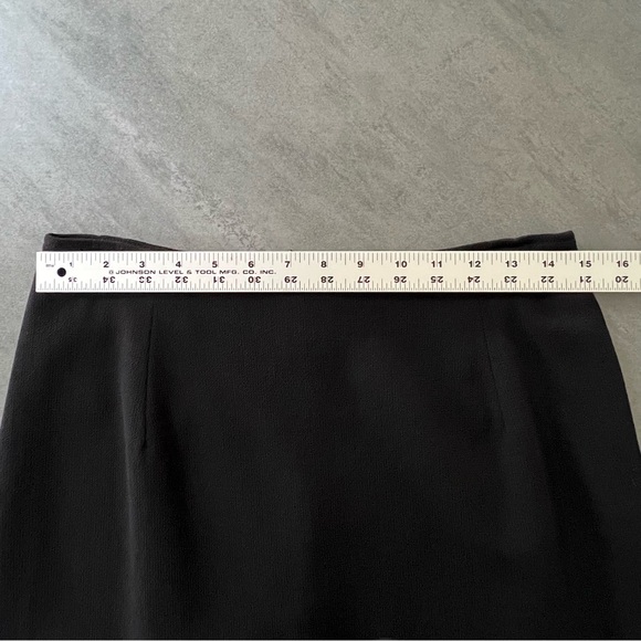 Oscar By Oscar De La Renta 100% Wool Black Skirt Suit Jacket Sz 10 - Skirt Sz 12 - Picture 15 of 16